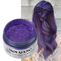 Aesy Silver Grey Hair Wax Hair Color ,Natural Matte Hairstyle Hair Dye Wax for Party, Cosplay