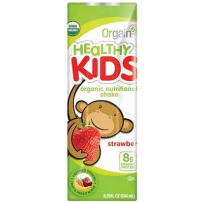 Orgain Healthy Kids Strawberry Organic Nutritional Shake, 8.25 fl oz