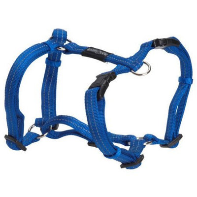 Kruuse Uk Buster Nylon H Harness Blue 15mm X 30-50mm