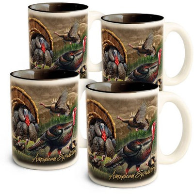 American Expedition Fishing Hole Coffee & Soup Mug Set-Bass - CM-SM-711