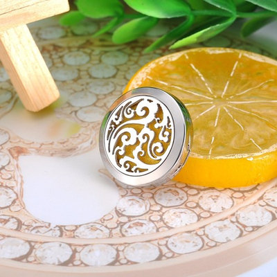 Clouds Round Aromatherapy Perfume Essential Oil Diffuser Locket Lapel Chest Pin
