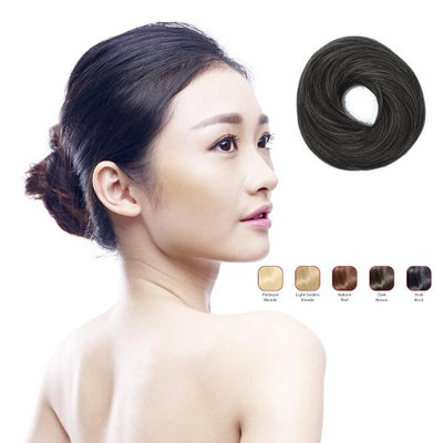Buy 2 Hollywood Hair Classic Bun and get 1 Double Braid Headband - Bold Black (Pack of 3)