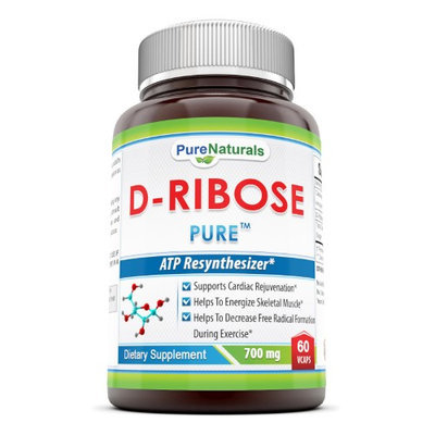 Pure Naturals D-Ribose, 700mg, 60 Veggie Capsules