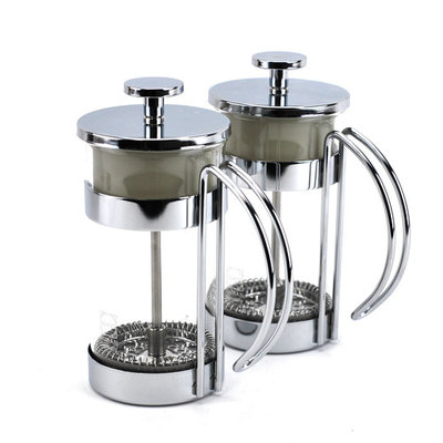 Coffee Press, Small Glass Pressed Milk Tea Maker Hot - 10oz (pack Of 2)