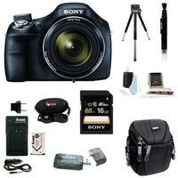 Sony Cyber-shot DSC-H400/B DSCH400 H400 Digital Camera + Sony 16GB SDHC/SDXC Memory Card + Small Gadget Camera Bag + Accessory Kit