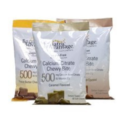 Bariatric Advantage Calcium Citrate Chewy Bite Raspberry 500 mg 90 ct.