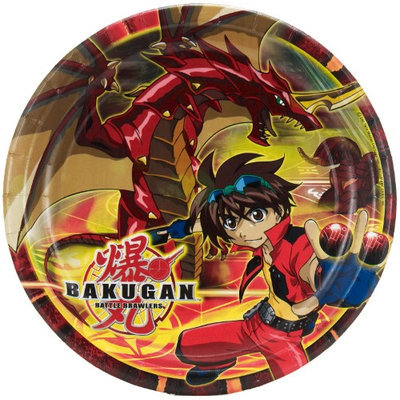 Hallmark Bakugan Dinner Plates - 8 pack