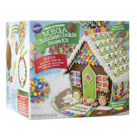 Wilton Ready-to-Decorate Mega Chocolate Cookie House Decorating Kit, Pre-Assembled