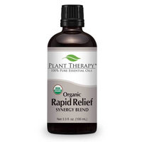 Plant Therapy Rapid Relief Organic Synergy 100 mL (3.3 fl. oz.) 100% Pure, Undiluted, Therapeutic Grade