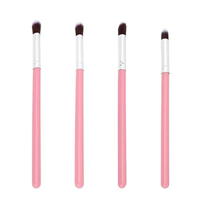 Cosmetics Blending Set,Vovomay 4PCS Wooden Makeup Brush Set Eye Shadow Brush Cosmetics Blending Brush Tool