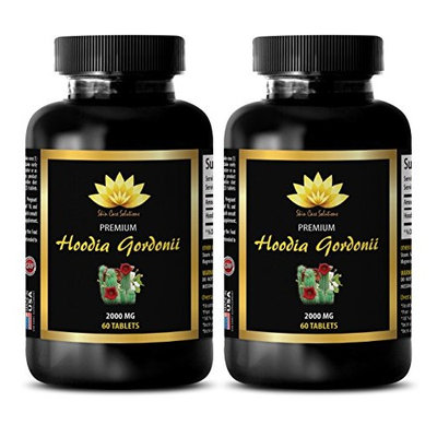 Appetite suppressant supplement - HOODIA GORDONII EXTRACT 2000mg - Natural hoodia - 2 Bottles 120 Tablets
