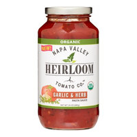 Napa Valley Heirloom Tomato 1847680 Garlic & Herb - Organic Pasta Sauce 24 oz - Case of 6