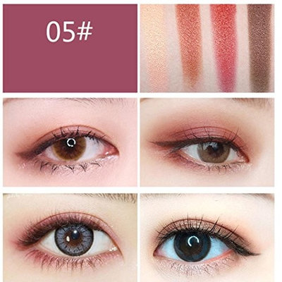 4 Colors Eyeshadow Eyebrow Combination Palette,YOYORI Waterproof and Long-Lasting Heart-Shaped Eyeshadow Eye Shadow Palette &Cosmetic Eyeshadow for Professional Makeup or Daily Use