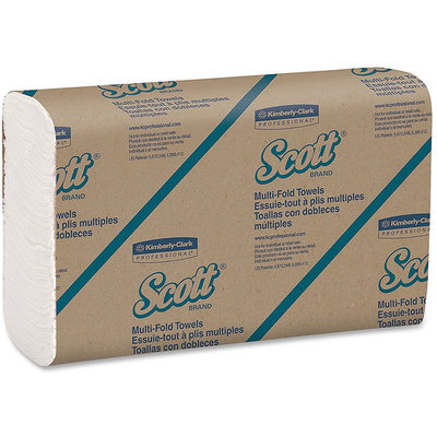 Scott MultiFold Paper Towels, White, 16 / Carton (Quantity)