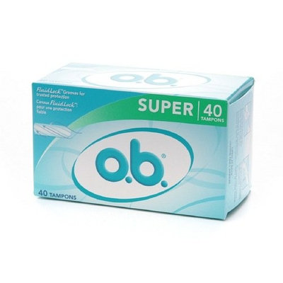 o.b. Non-Applicator Tampons, Value Pack, Super 40 ea