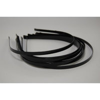 Black Colored Metal Headband - 1/6