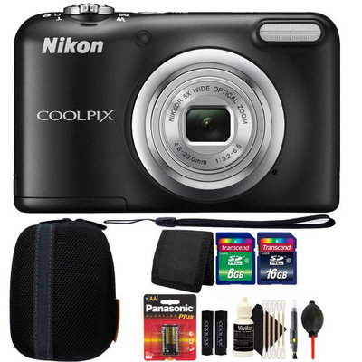 Nikon COOLPIX A10 16.1MP Digital Camera(Black) + Accessories & Extra Batteries