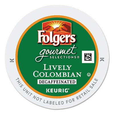 GMT0570 - Folgers Gourmet Selections Lively Colombian Coffee K-Cups; Decaf; 24/Box