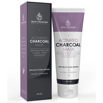 Anti-Aging Face Mask Cream with Activated Charcoal Bentonite Clay and Black Pearl, Remove Blackheads, Eliminate Acnes, Deep Clean Pores, Tightens Skins, Regenerates Cells - 5X Safer than Peel-Off Mask