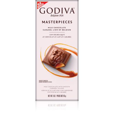 Godiva Masterpieces Caramel Lion Of Belgium Milk Chocolate - 3oz