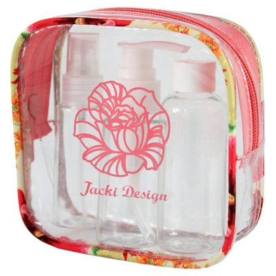 Jacki Design Miss Cherie Travel Bottle Set ((4.92x4.92x1.77) - Coral