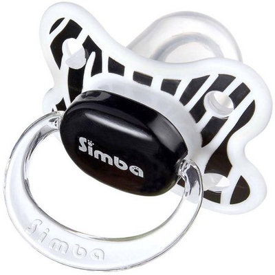 Sonison Simba P18011 Zebra Stripes Pacifier, 6 Months and Up