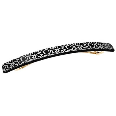 France Luxe Kona Long and Skinny Barrette - Silver Barocco