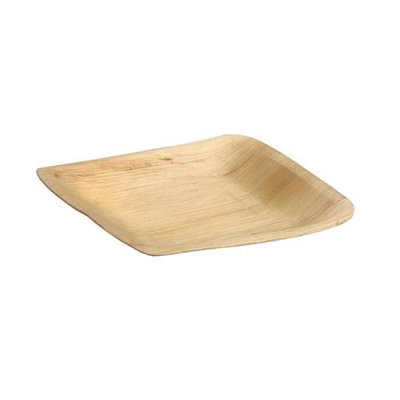 PacknWood Palm Leaf Sqare Plate, 10
