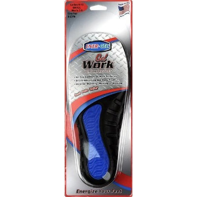 ENER-GEL WORK INSOLES $9.99/pr. SMALL (Men's 7-9) (Women's 6-10) MADE IN THE USA! (SMALL (Men's 7-9) (Women's 6-10))