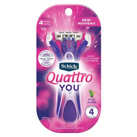 Schick® Quattro YOU™ Exotic Violet Blooms Disposable Razor