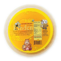 Linden RAW (Unprocessed) Honey Creamy Naturally crystallized US Grade A. Net Wt 1LB (16oz, or 454g)