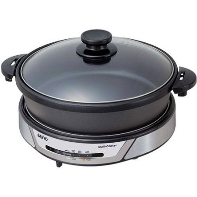 Sanyo HPSMC3 3in1 Versatile Cooker for Grilling Griddling Steaming and SlowCooking