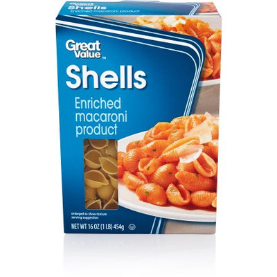 Great Value: Shells Pasta, 16 oz