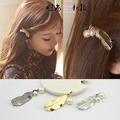 1pc Leaf Design Punk Women Girl Hair Clip Pin Claw Barrettes Accessories (g