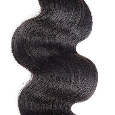 Brazilian Body Wave Lace Closure Free Part 100% Human Hair Closure With Bleached Knots And Baby Hair Natural Black Color 18inch