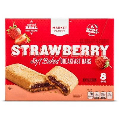 Strawberry Cereal Bars 8ct - Market Pantry