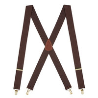 Suspender Store Brass Clip Suspenders - 1.5 Inch Wide Blue