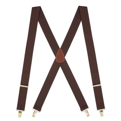 Suspender Store Brass Clip Suspenders - 1.5 Inch Wide Blue