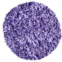 The Rug Market Shaggy Raggy Purple Size 4' x 4' Round Area Rug