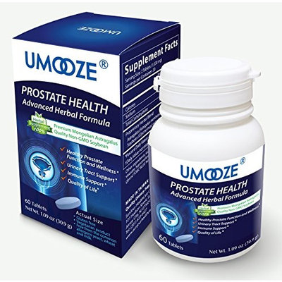 UMOOZE Tablets Concerned About Bph Astragalus and Soybean Extracts to Promote a Healthy Prostate, Reduce Urination Frequency, May Help Naturally with The Symptoms, 500mg