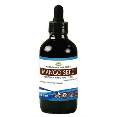 Nevada Pharm Mango Seed Tincture Alcohol-FREE Extract, Wildcrafted Mango Drupe (Mangifera indica) Dried Drupe 4 oz