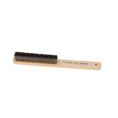 Eurotool Wood Handle Metal Brushes, Steel