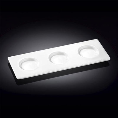 Wilmax 992591 10 x 3.5 in. Tray White - Pack of 48