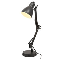 Hampton Bay Lamps Architect 22 in. Matte Black Desk Lamp with CFL Bulb CLAMP1EQBKR