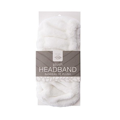 Tru Spa Plush Facial Headband, Perfect for Bath, Makeup, and Spa