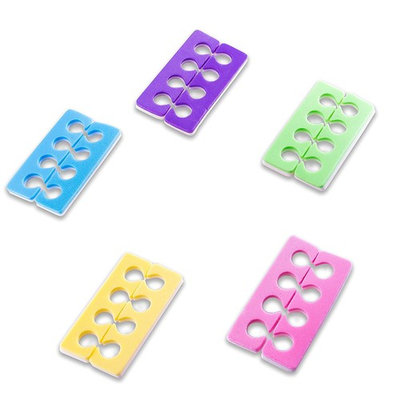Toe Separators with Professional Grade Buffer , Super Soft Toe Spacers, Durable, Comfortable Toe Cushion, Fun Cute Colors, 13 pack (Assorted Colors)