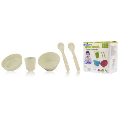 Pacific Baby 613 Bamboo Toddler Feeding Set Cream