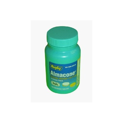 Watson Rugby Labs Almacone Chewable Antacid Anti-Gas, 100 Tablets, Watson Rugby