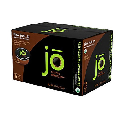 YORK JO: 12 Cup Organic Medium Dark Roast Single Serve Coffee for Keurig K-Cup Brewers, Keurig 1.0 & 2.0 Eco-Friendly Cup, Our Most Popular Signature Blend! No Additives, Non-GMO