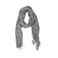 Laced Lightweight Colorful Rectangle Gray Scarves